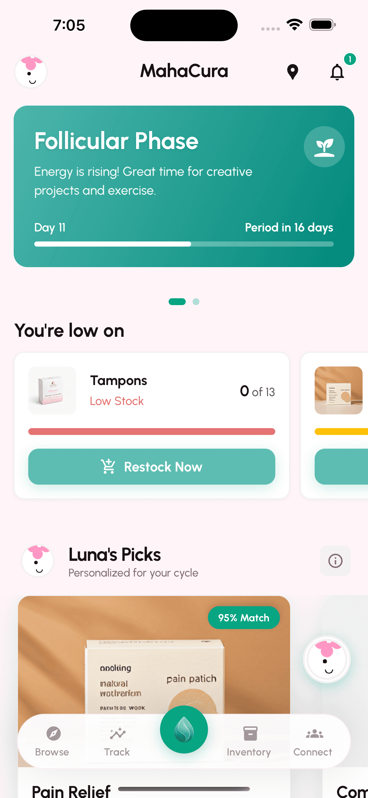 MahaCura App Interface
